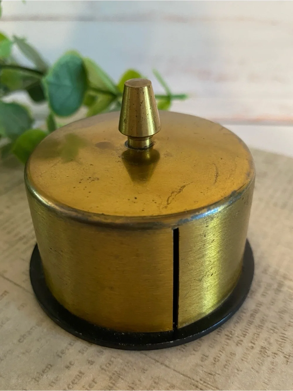Vintage Brass Stamp Dipenser
